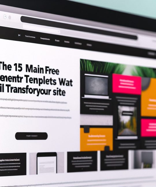 Os 15 principais modelos Elementor gratuitos que transformarão seu site