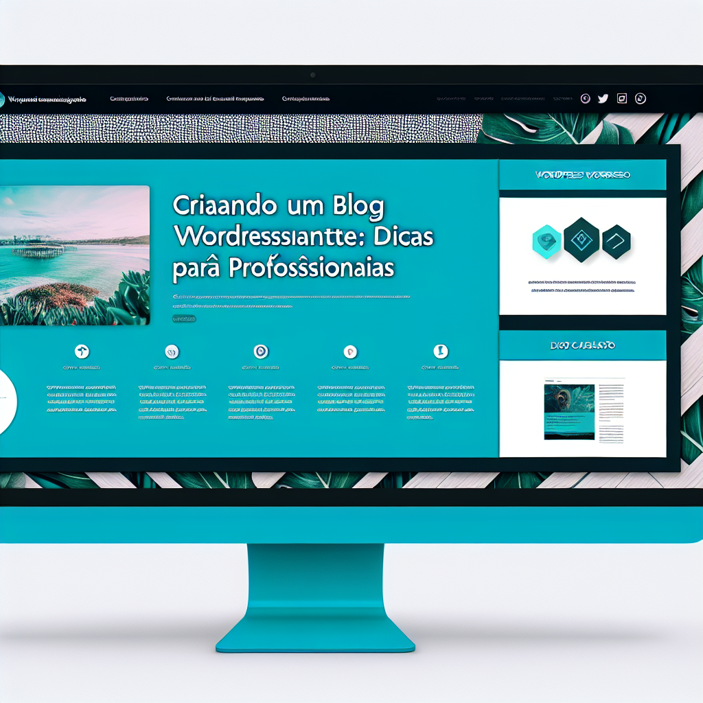 Criando um blog WordPress impressionante: dicas de design para profissionais