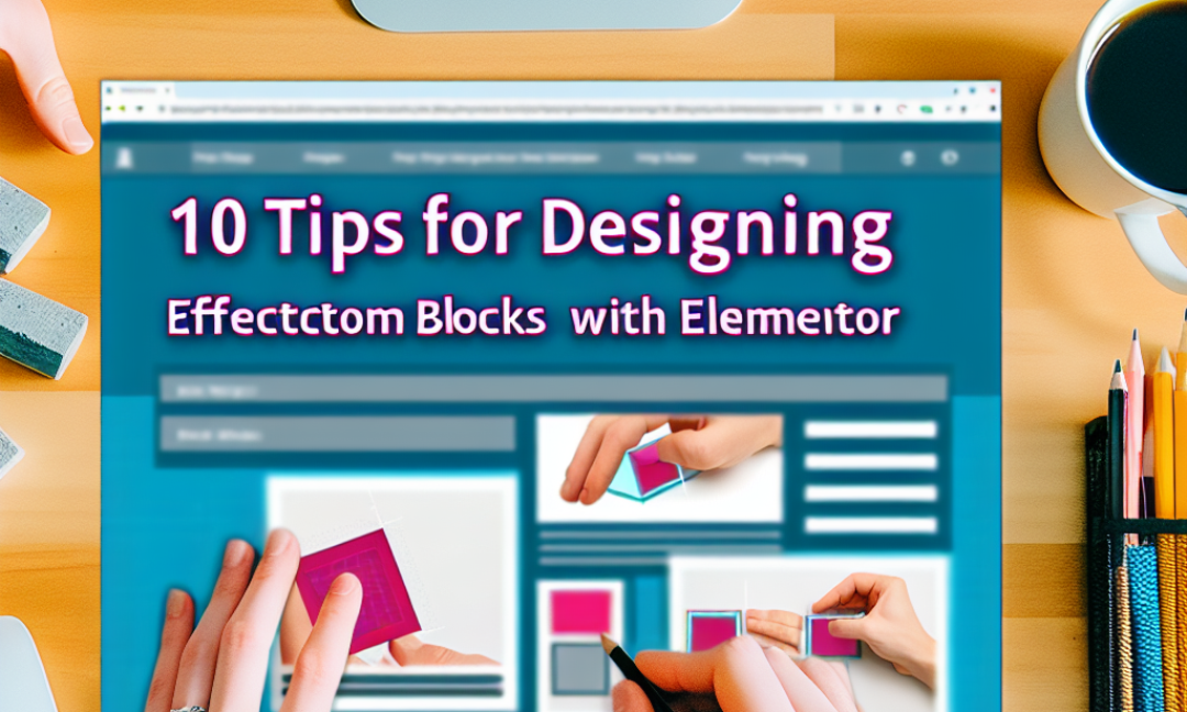 10 dicas para projetar blocos personalizados eficazes com Elementor