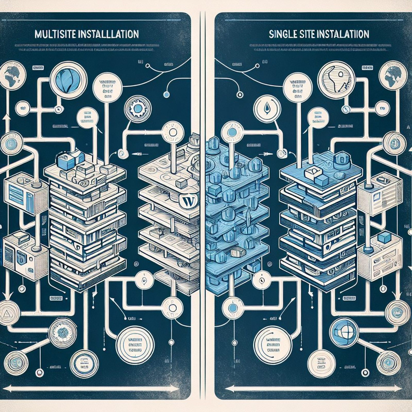 A comparação definitiva: instalações WordPress multisite vs. instalações de site único